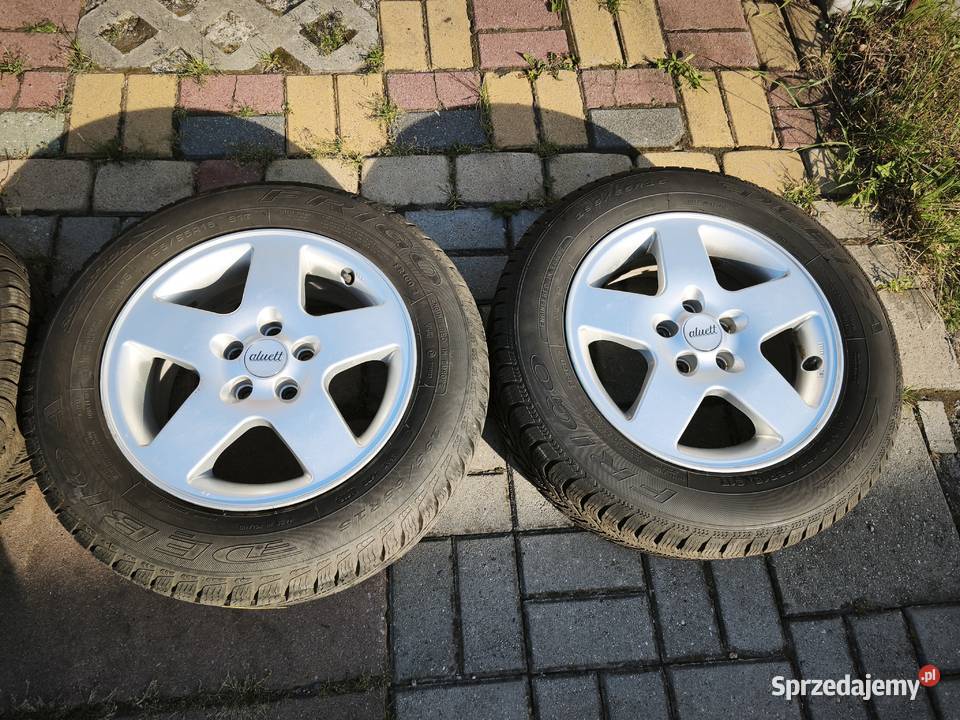 Felgi Aluett 5x100 oryginalne 15 opony zimowe