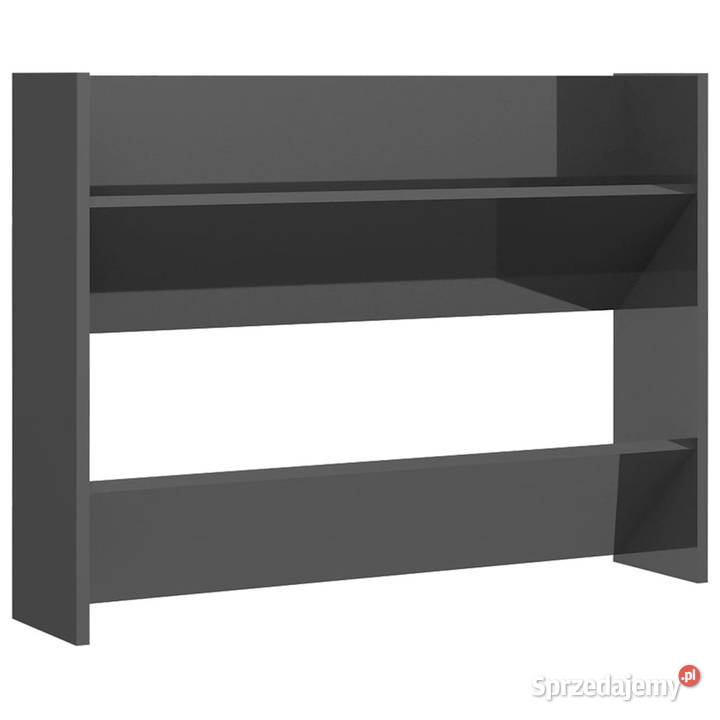 Półka ścienna na buty szara z połyskiem 80x18x60 Warszawa