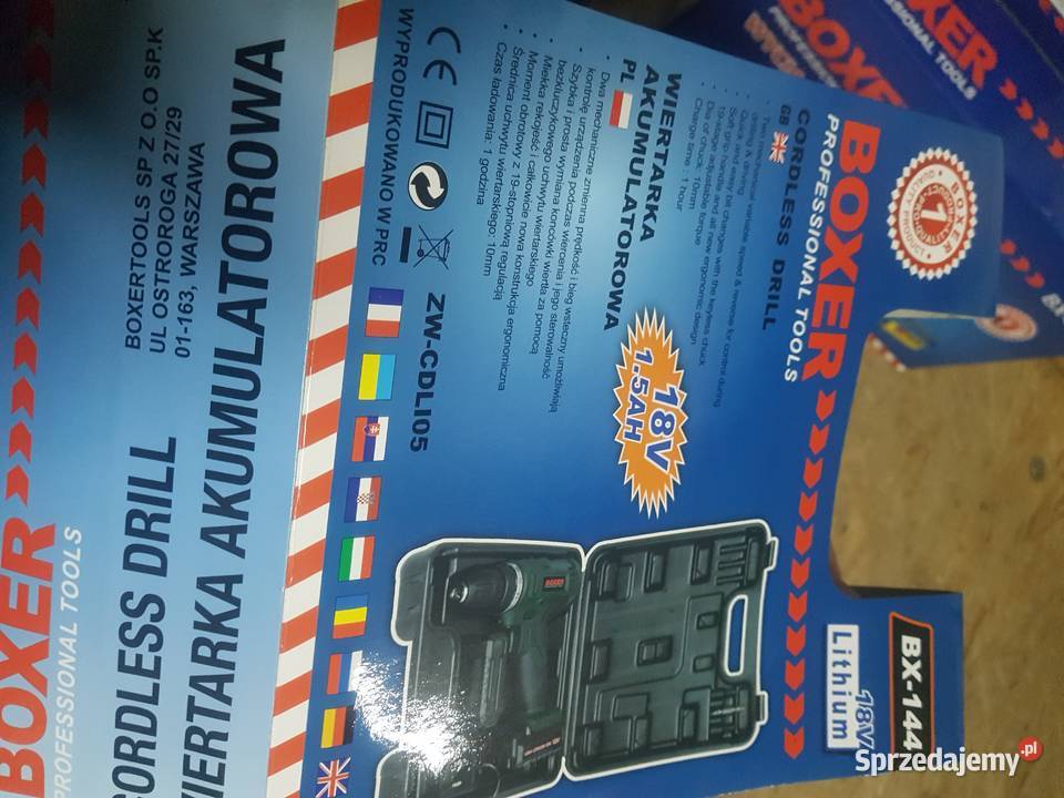 BOXER BX144 WIERTARKA WKRĘTARKA 18V LION 2Ah Głogowa