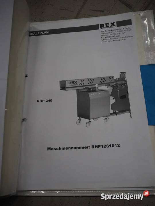 Rex RHP 240 Porcjonarka Porcjomat do mięsa Krotoszyn