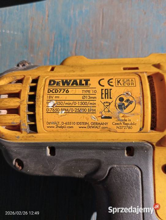 Zestaw dewalt wkrętarka dcd776 zakrętarka dcf885 Zestawy elektronarzędzi Tarnów