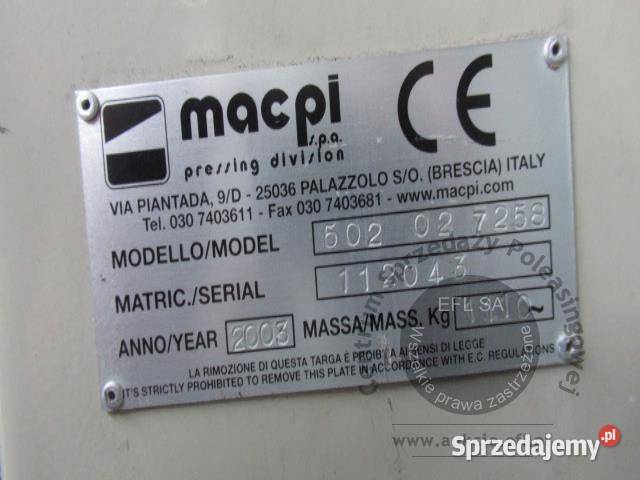 Linia do prasowania odzieży marynarek żakietów Magnice sprzedam