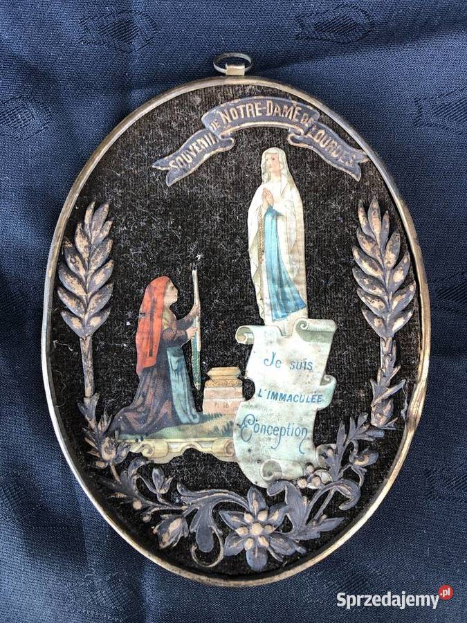 Stary mały obrazek Lourdes Łowicz sprzedam