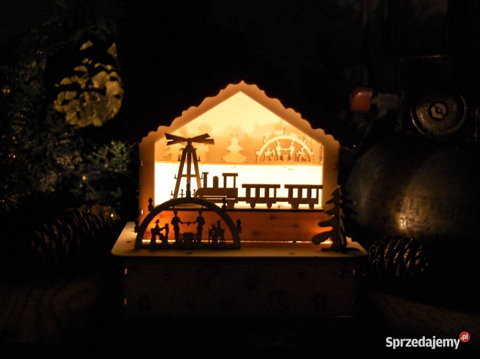 Domek drewniany podświetlany LED Vershold Lublin