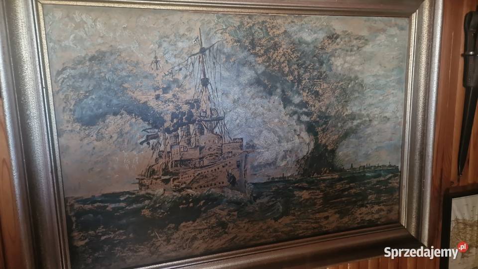 Przedwojenna szafa i Obraz Olejny Strzyżów