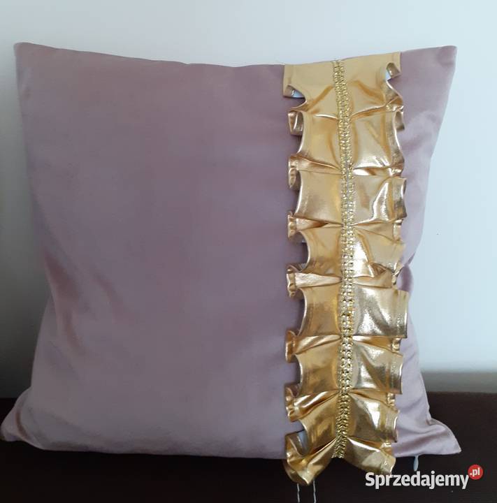 Poszewka ze złotą falbanką Mława sprzedam