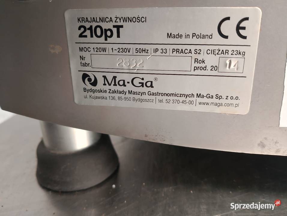 Krajalnica do wędlin i sera Maga 210pT dolnośląskie Wrocław