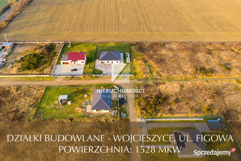 Działki budowlane Wojcieszyce Figowa 1528 mkw Grunty i działki Gorzów Wielkopolski