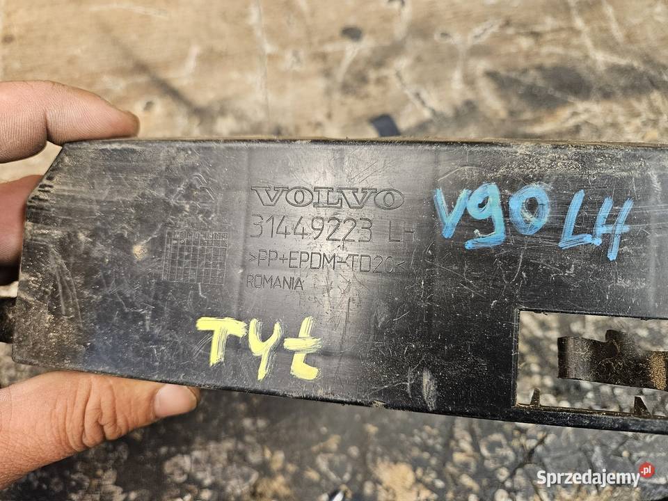 VOLVO V90 S90 ŚLIZG ZDERZAKA LEWY TYŁ 31449223 wielkopolskie Międzychód sprzedam