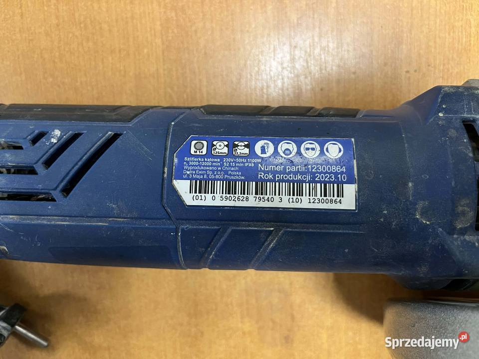 DEDRA Szlifierka kątowa z regulacją 125mm 1100W Elbląg