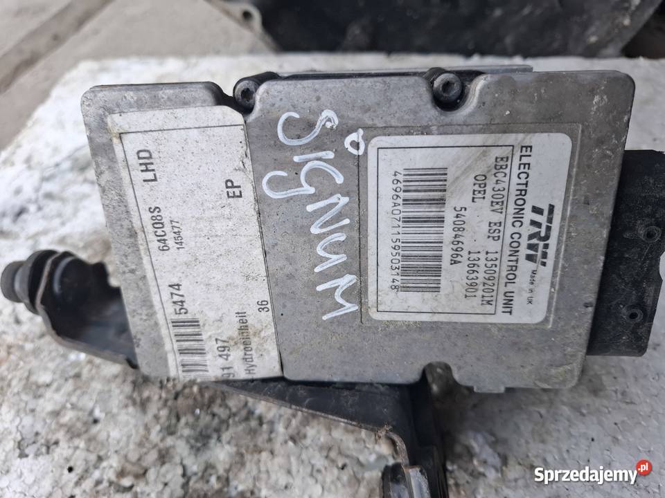 Pompa Hamulcowa Opel Signum osobowe Pozostałe Wisznice