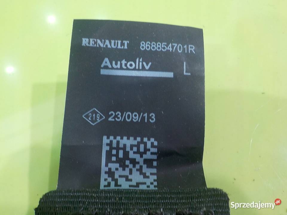 DACIA SANDERO II 13r HB 5D pas bezpieczenstwa Pasy bezpieczeństwa