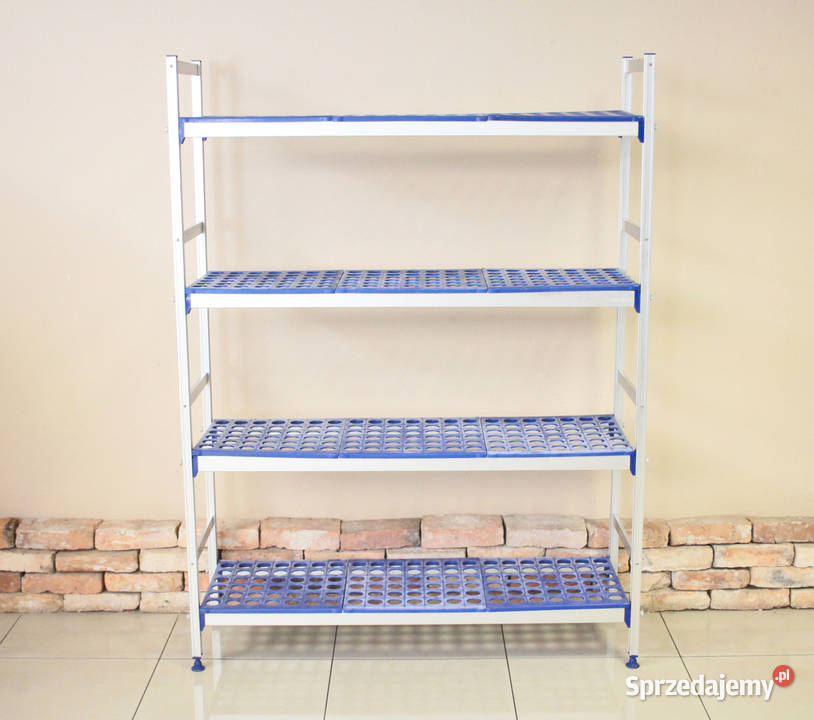 Regał aluminiowo polietylenowy 4 półki szer 125 Pszczyna