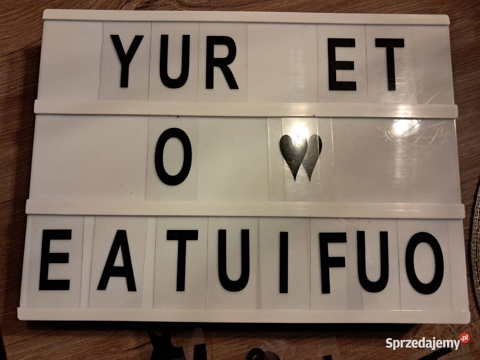 podświetlana tablica literki 30x22 stan Sandomierz