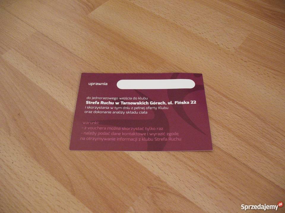 Strefa ruchu Tarnowskie Góry voucher o wartości