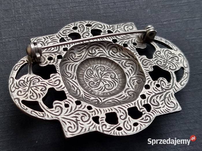 BROSZA Z PERŁĄ W STYLU WIKTORIAŃSKIM