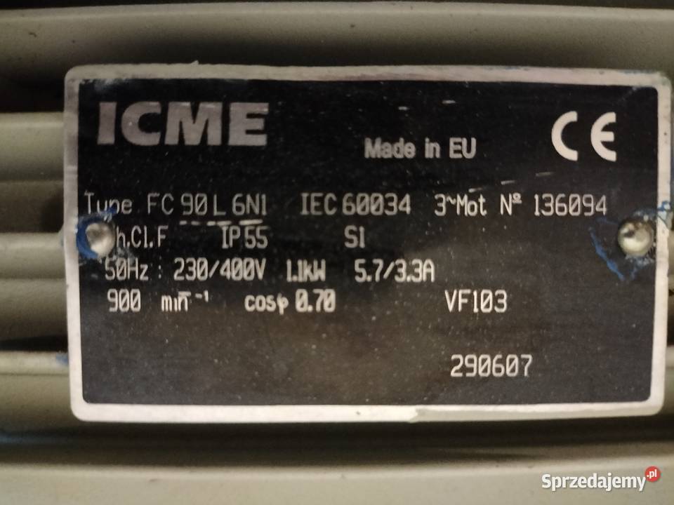 Motoreduktor z hamulcem 11kw n230obrmin kujawsko-pomorskie Toruń sprzedam