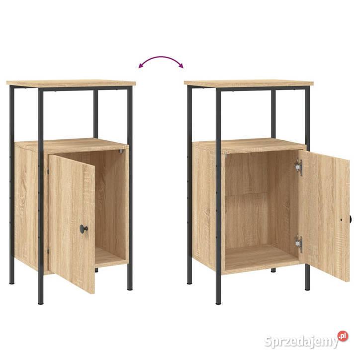 Szafki nocne 2 dąb sonoma 41x31x80 WM825926 Nocne Meble Warszawa sprzedam