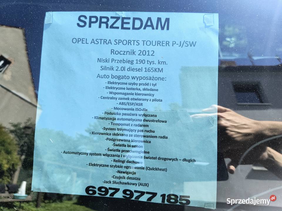 Opel Astra Sports Tourer PJ SW wersja sportowa Wołów
