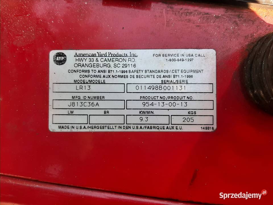 traktorek kosiarka Jonsered LR13