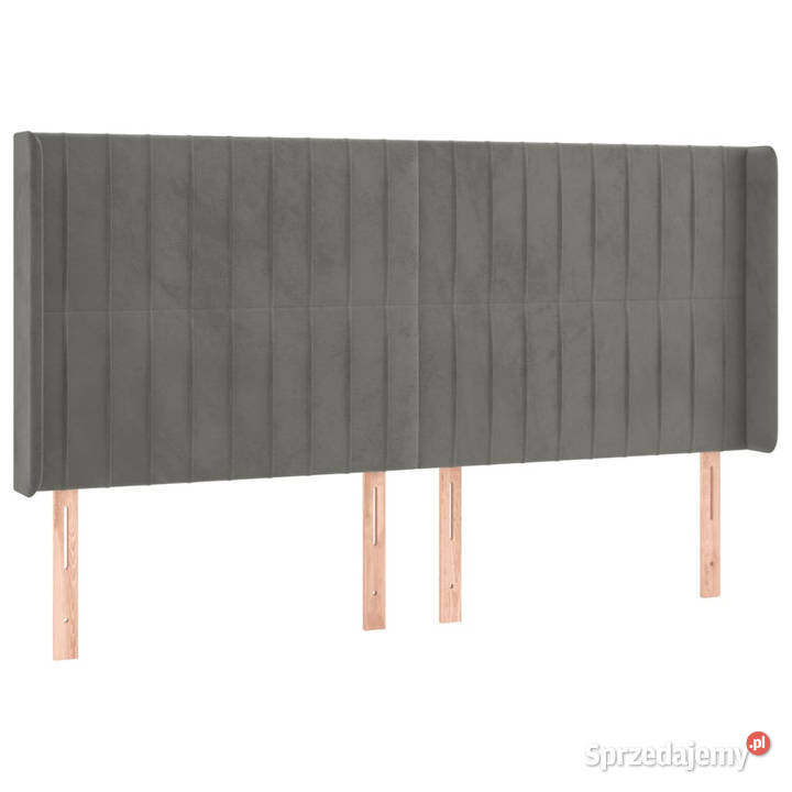 Zagłówek do łóżka z LED jasnoszary 203x16x118128 Warszawa