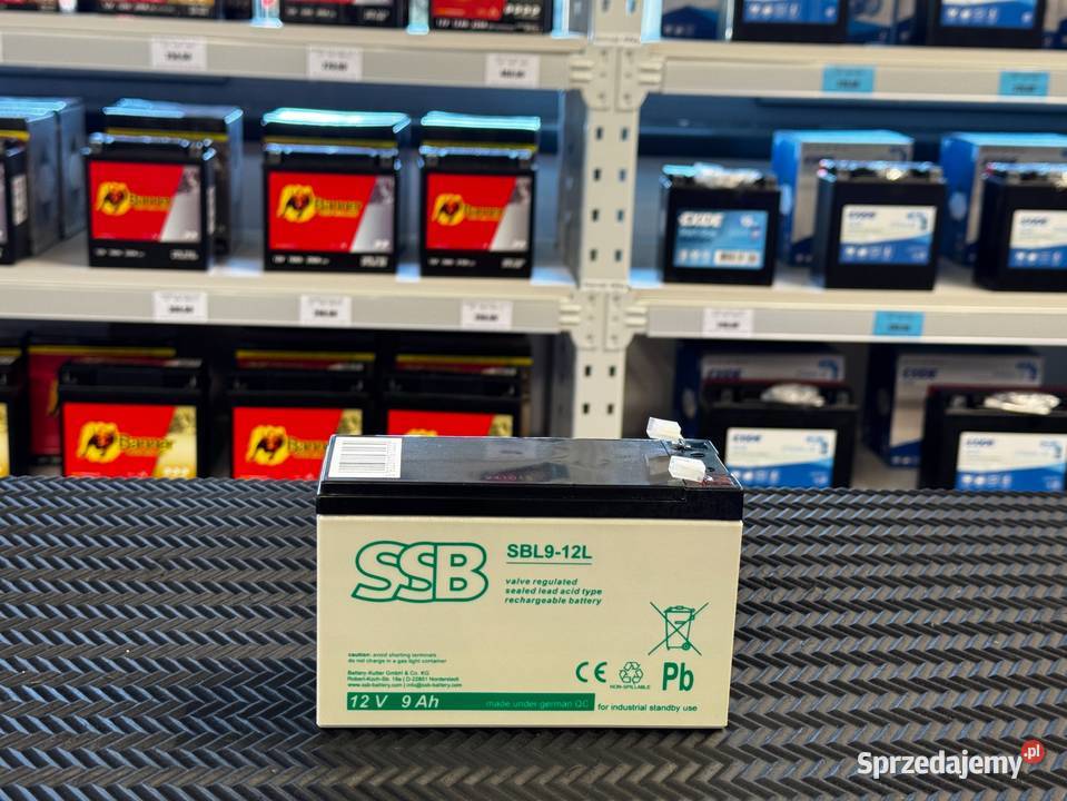 Akumulator 12V 9Ah SSB SBL912L L Akumulatory podkarpackie Jasło