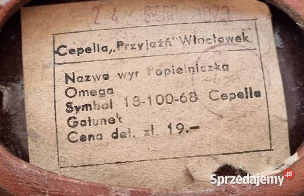 Popielniczka Włocławek PRL 3 Porcelana i szkło Zielona Góra