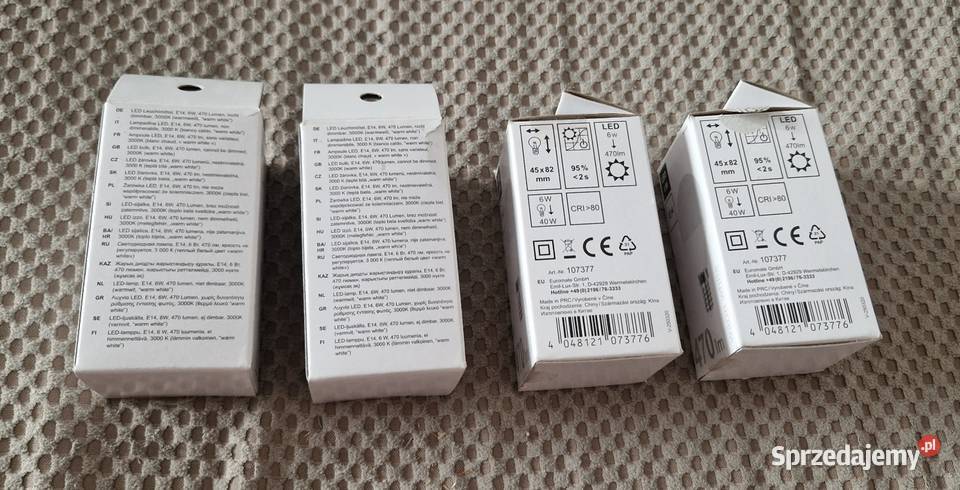 Żarowka led E14 kulka mleczna 6W 470lm