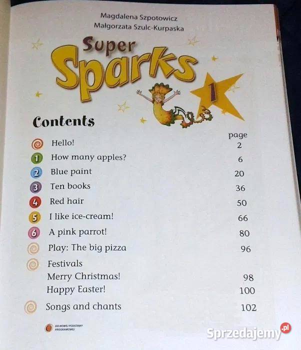Super Sparks 1 Podręcznik M Szpotowicz M Chełm