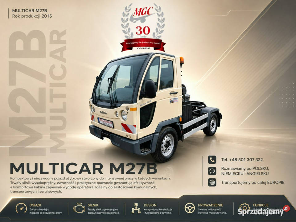 Multicar M26 Multicar M27 B 4X4 RAMA DO ZABUDOWY Łaziska Górne