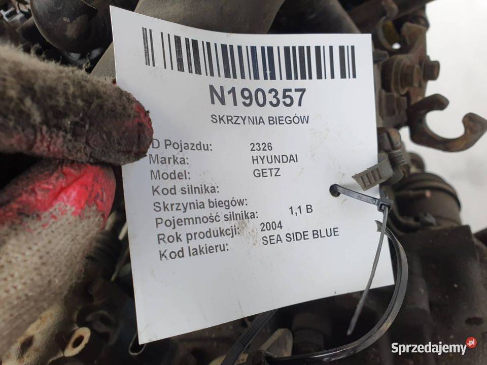 SKRZYNIA BIEGÓW HYUNDAI GETZ Pozostałe kujawsko-pomorskie Lipno
