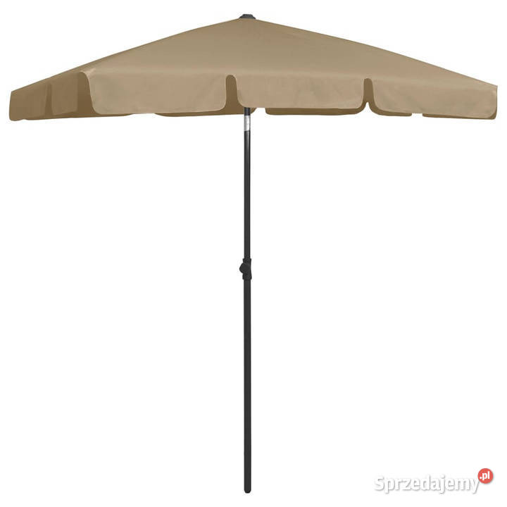 Parasol plażowy taupe 180x120 WM314722 mazowieckie Warszawa
