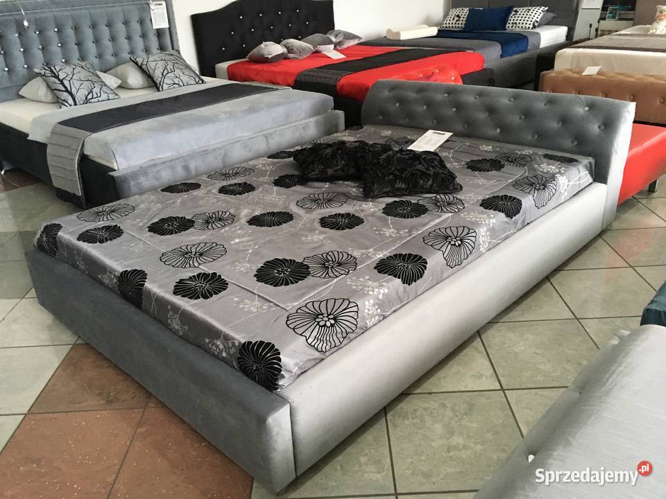 Niskie wezgłowie CHARILIE180 z materacemstelaż Warszawa sprzedam