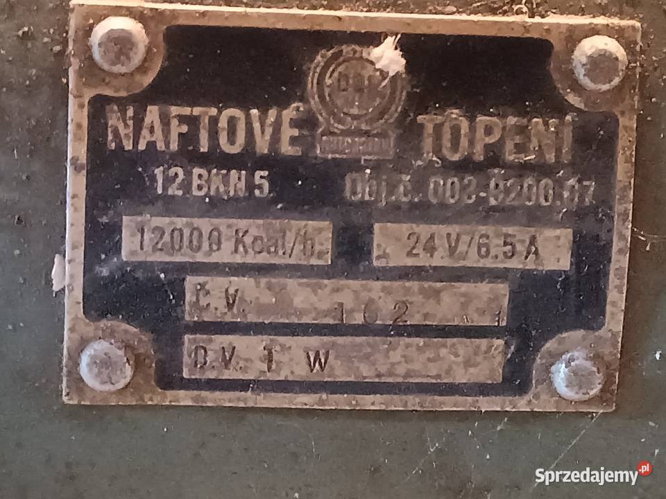 Stara Czeska Nagrzewnica TOPENI 12BKN TATRA WOJ Pozostałe Rzeszów