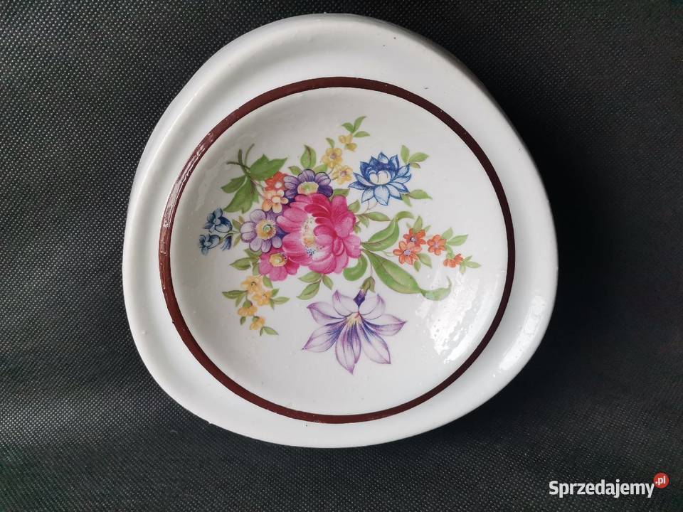 Stara duża nieużywana popielniczka w kwiaty Katowice sprzedam