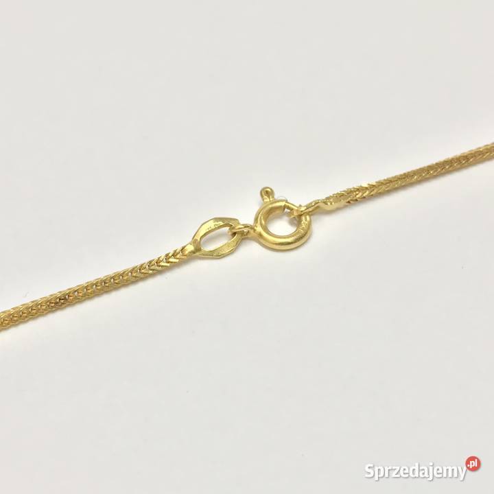 Złoty ŁAŃCUSZEK naszyjnik 18K cudny LISI OGON 70 Warszawa