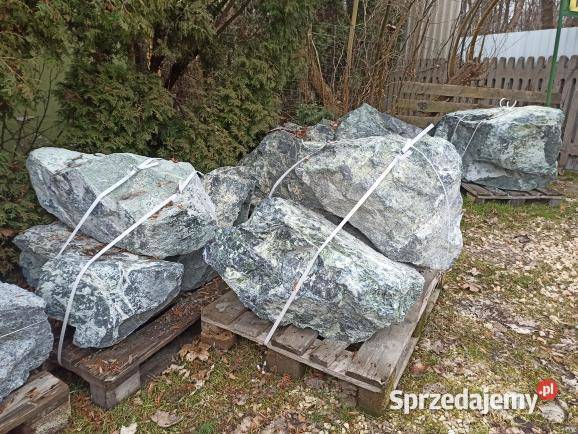 Głaz Zielony serpentynit duży kamień ozdobny Oświęcim