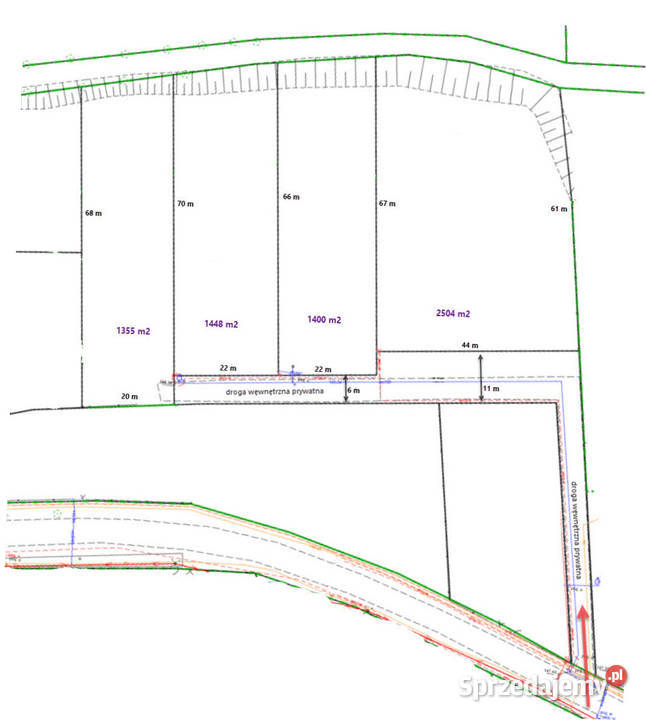 Działki 1400 m2 Prywatność Zieleń Las Cisza Nieruchomości dolnośląskie Długołęka