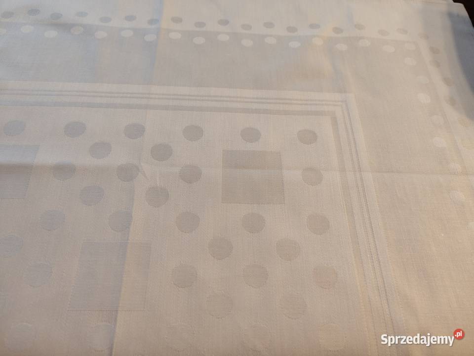 Obrus biały bawełna Legnica