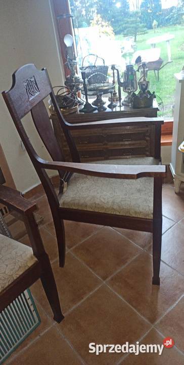 Fotel z podłokietnikami Tapicerka Liście pomorskie Gdańsk