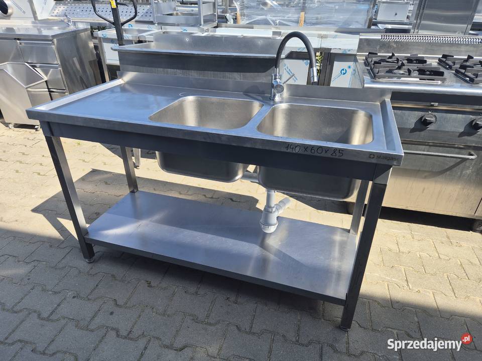 Zlew Gastronomiczny 2 Komorowy Z Półką 1406085 Gastronomia Ostrów Wielkopolski