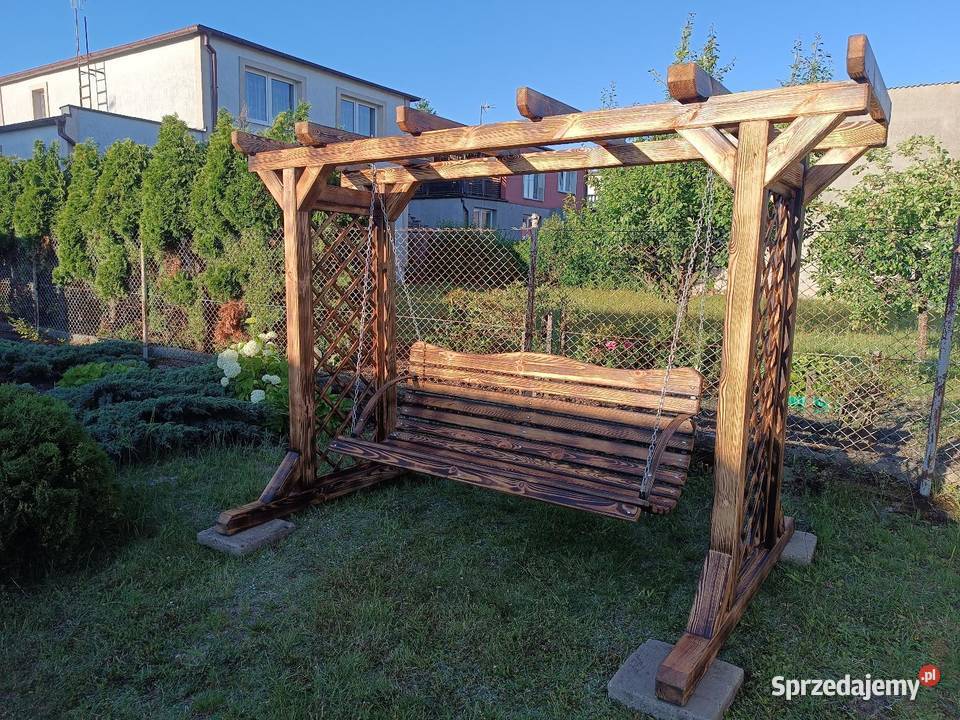 Huśtawka ogrodowa z pergola Huśtawki Sierpc