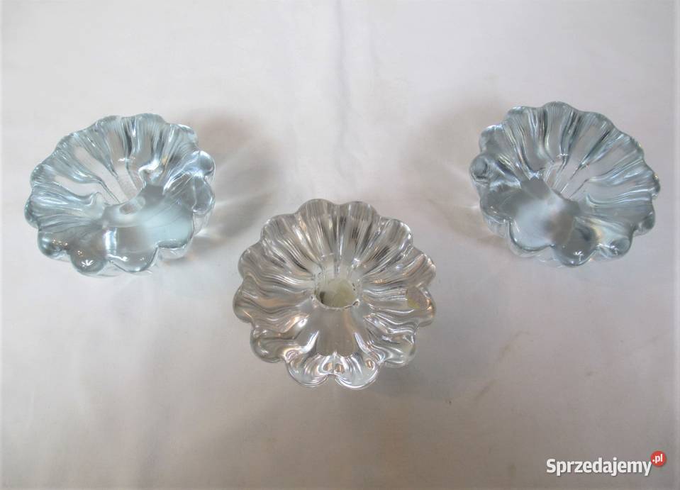Komplet świeczników Costa Boda lata 80 lubelskie Lublin sprzedam