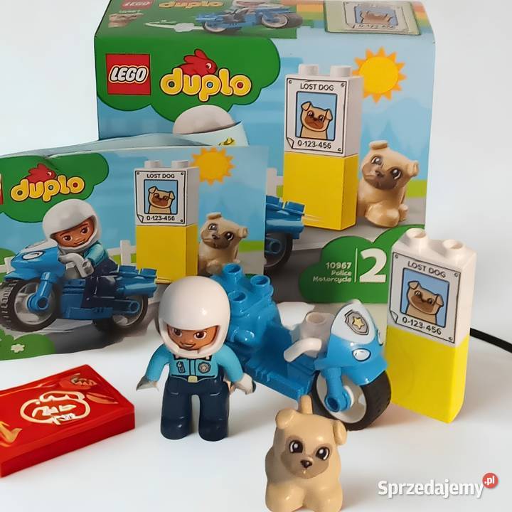 LEGO DUPLO 10967 Motocykl policyjny Pies zaginął 2 lata+ Lublin