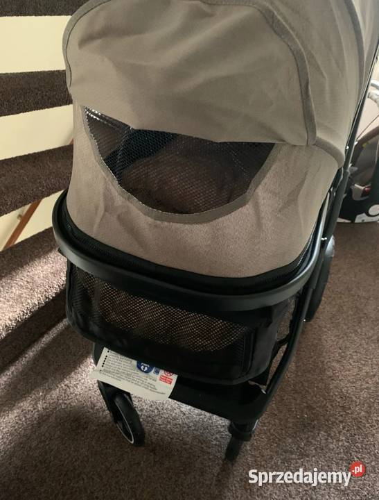 Wózek dziecięcy wielofunkcyjny 3w1 składany Zdejmowana tapicerka  wielkopolskie Okonek