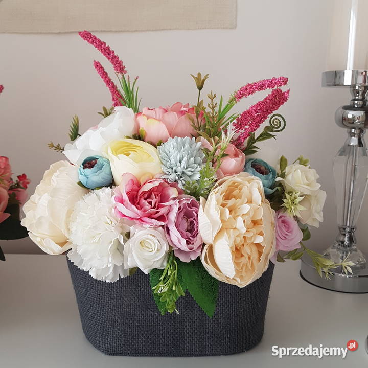 Piękny flower box w jutowej osłonce prezent na dolnośląskie Wrocław sprzedam