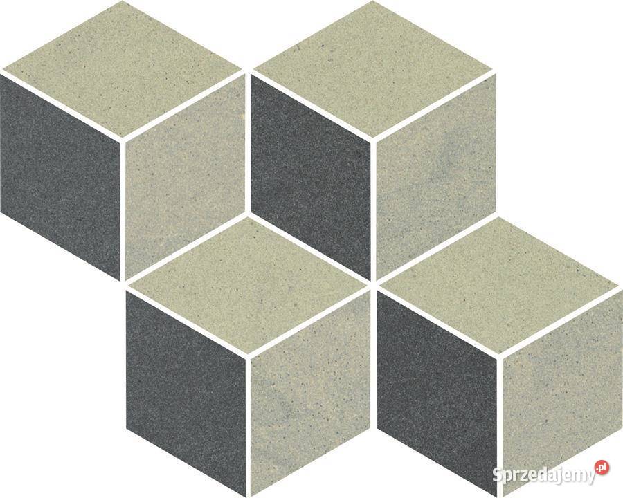 mozaika gres rockstone szara 3D