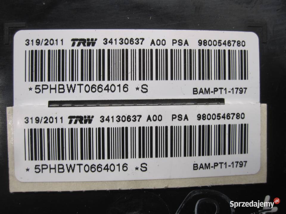 CITROEN DS3 12r poduszka fotela 9800546780 sprzedam