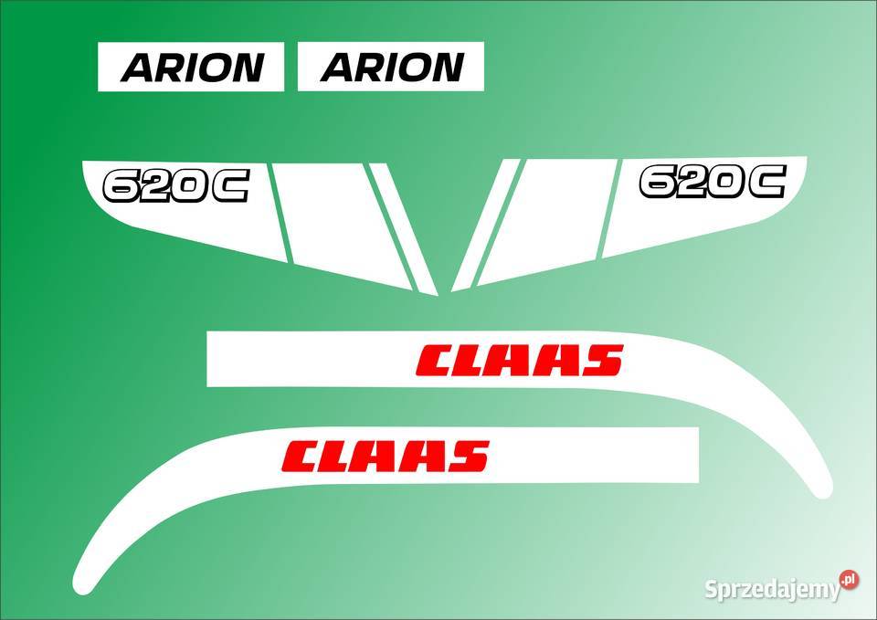 Naklejki claas arion 620 c zamienniki plus
