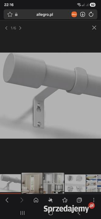 Karnisz 76305 możliwość regulacji 19mm kolor biały Gdańsk
